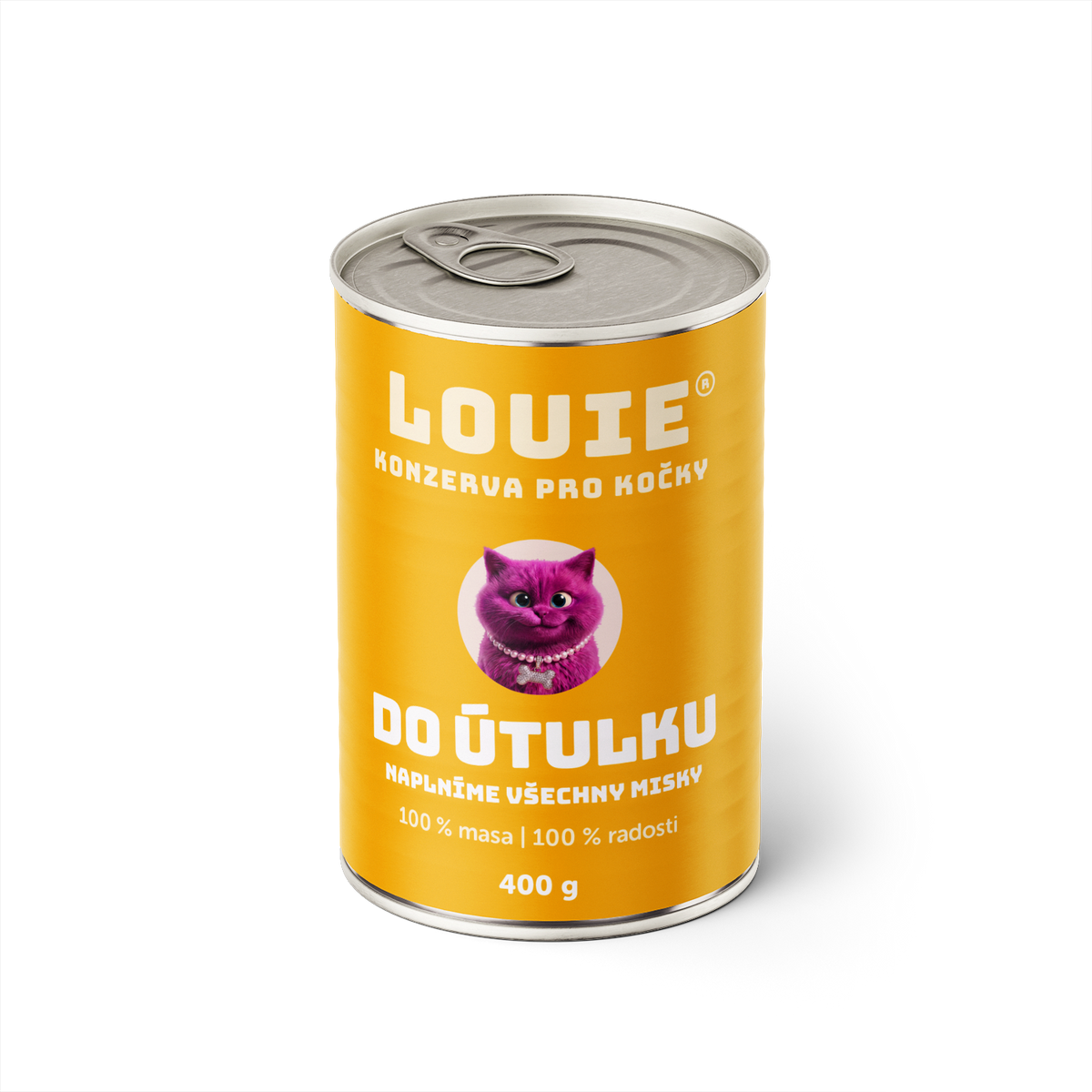 Kočičí konzerva do útulku 400g - LOUIE pomáhá útulkům