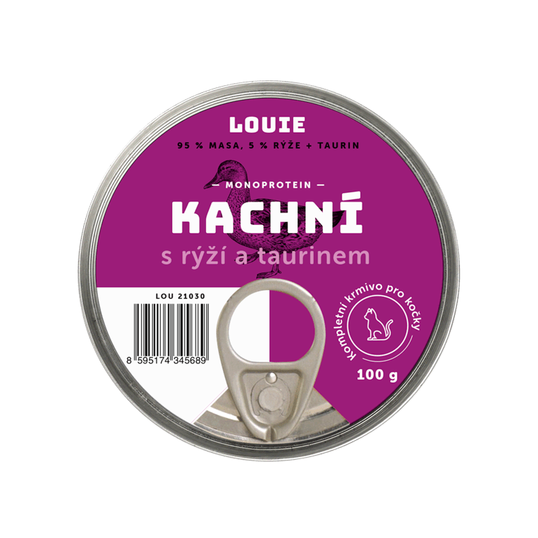 Kachní s rýží a taurinem 100g