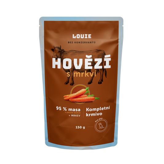 Hovězí kapsička s mrkví 150g