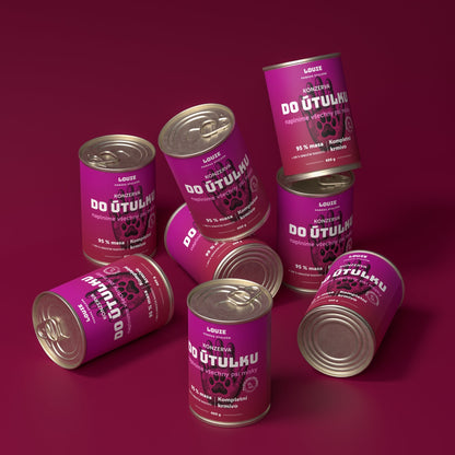 Balíček do útulku 16 ks, 400g - LOUIE pomáhá útulkům