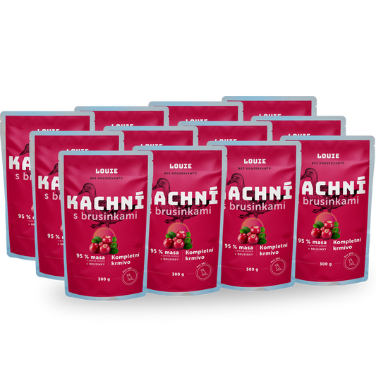 Balení kapsiček 12 ks - Kachní s brusinkami 300g