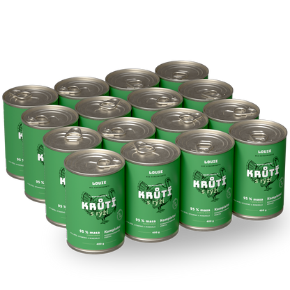 Výhodné balení 16 ks - Krůtí s rýží 400 g