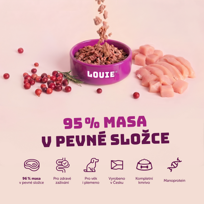 Krůtí s brusinkami a pastinákem 400g