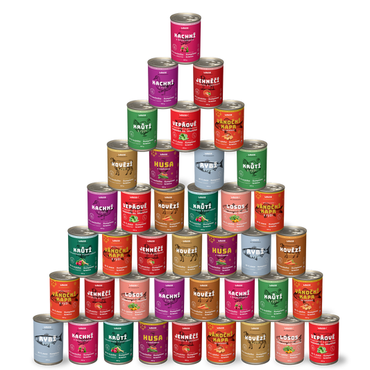 Ochutnávkový balíček bez kuřecího 40 ks - 400g