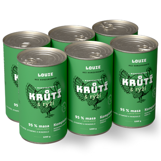 Výhodné balení 6ks - Krůtí s rýží 1200g