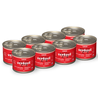 Výhodné balení 8ks - Vepřové se špenátem a prebiotiky 200g