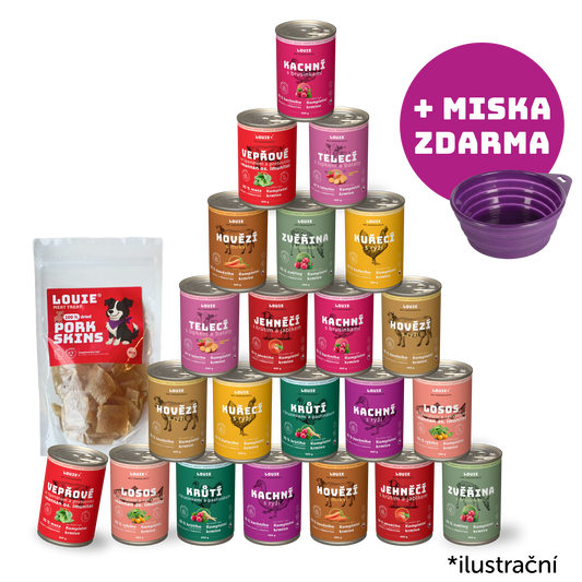 Cestovní balíček 24ks - 400g + miska zdarma