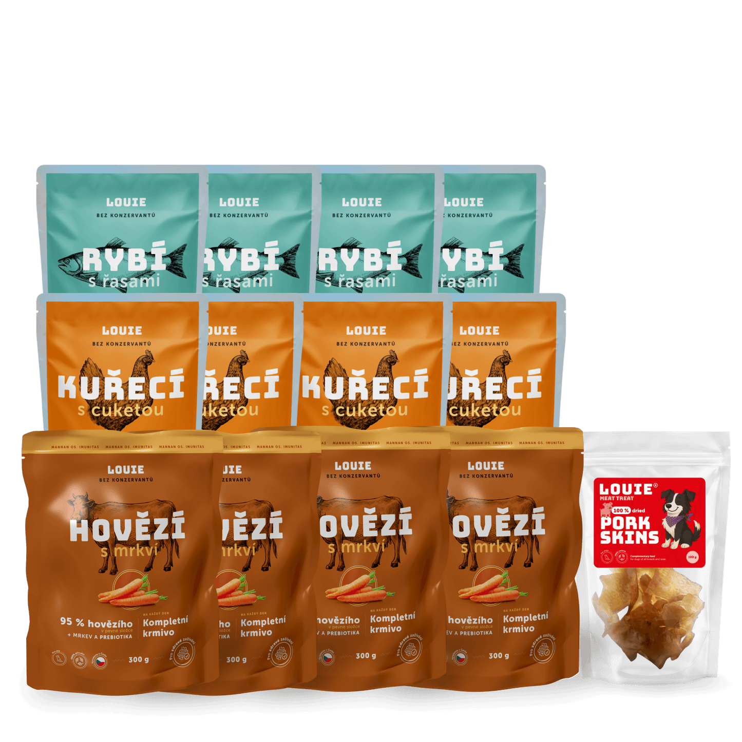 Mix kapsiček na cesty s pamlsky | 12 ks | 300 g