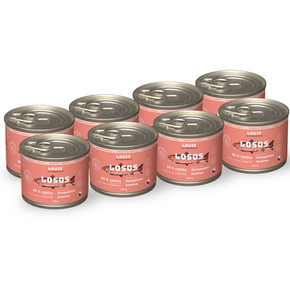 Výhodné balení 8ks - Losos s rakytníkem, špenátem a prebiotiky 200g