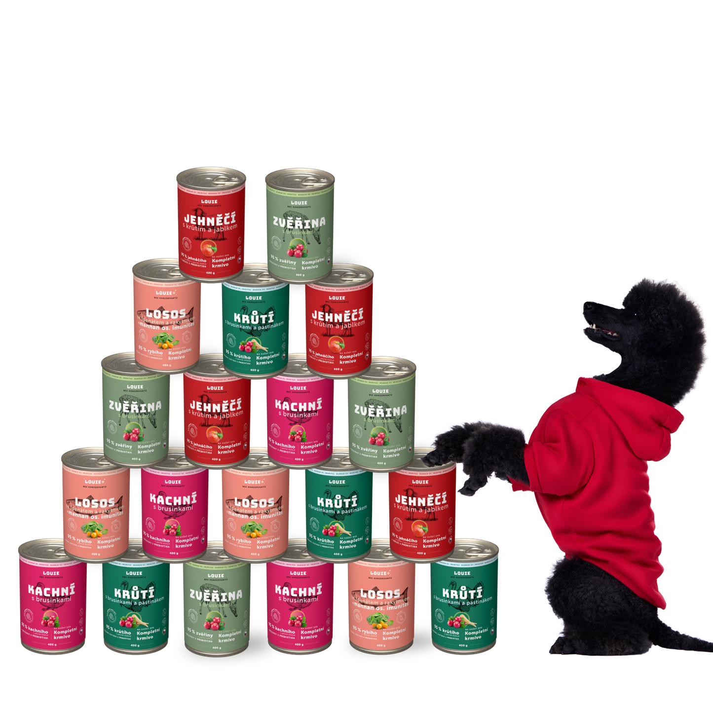 Balíček lesklá srst 20 ks - 400g