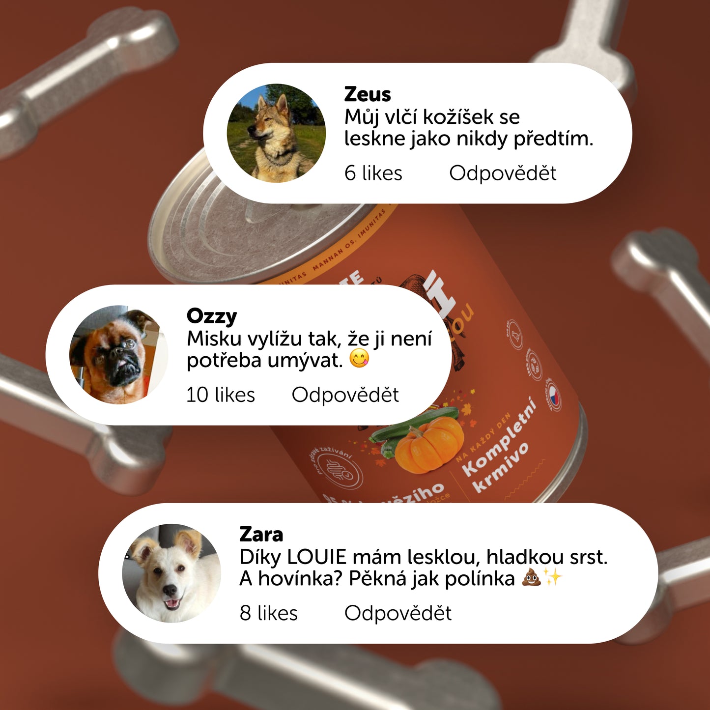 Výhodné balení 8ks - Hovězí s dýní, cuketou a prebiotiky 400g