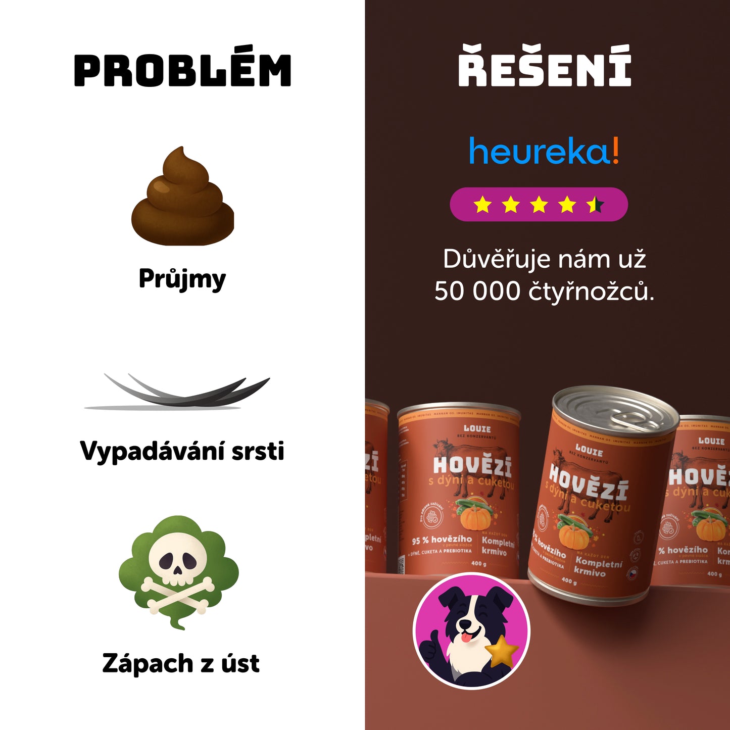 Výhodné balení 8ks - Hovězí s dýní, cuketou a prebiotiky 400g