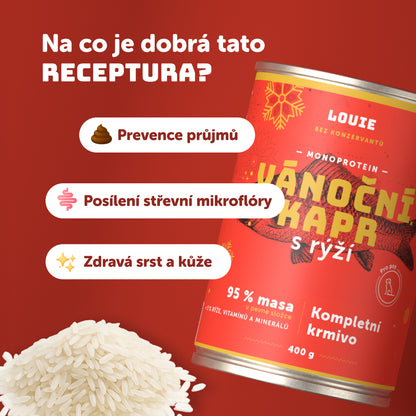 Vánoční kapr s rýží 400g