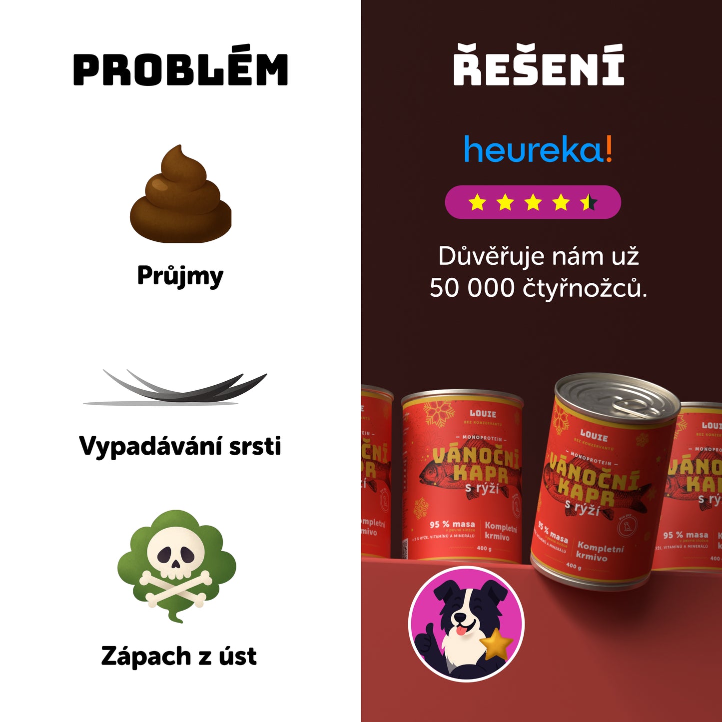 Výhodné balení 8ks - Vánoční kapr s rýží - 400g