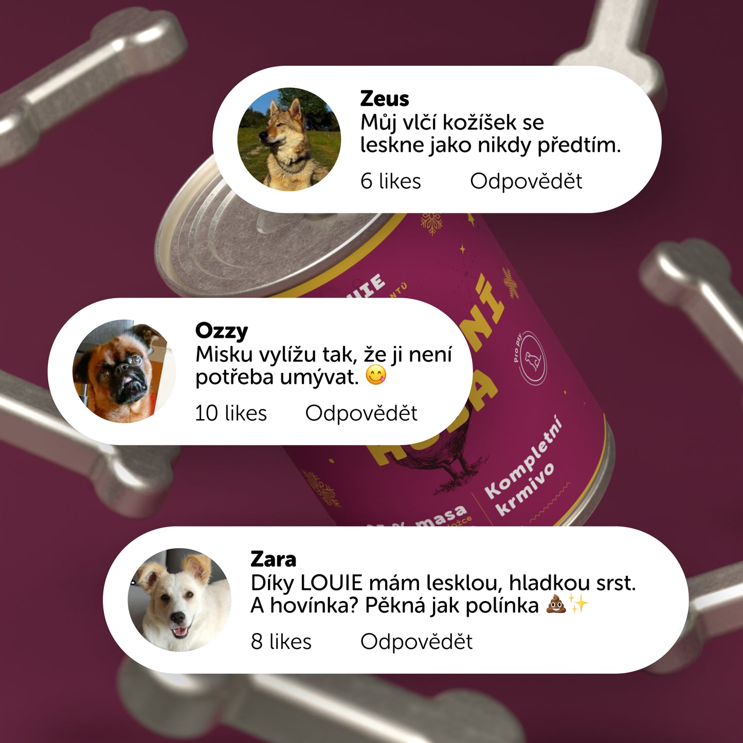 Husa s nádivkou 400g