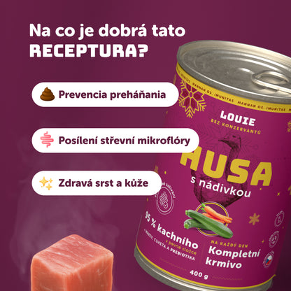 Husa s nádivkou 400g