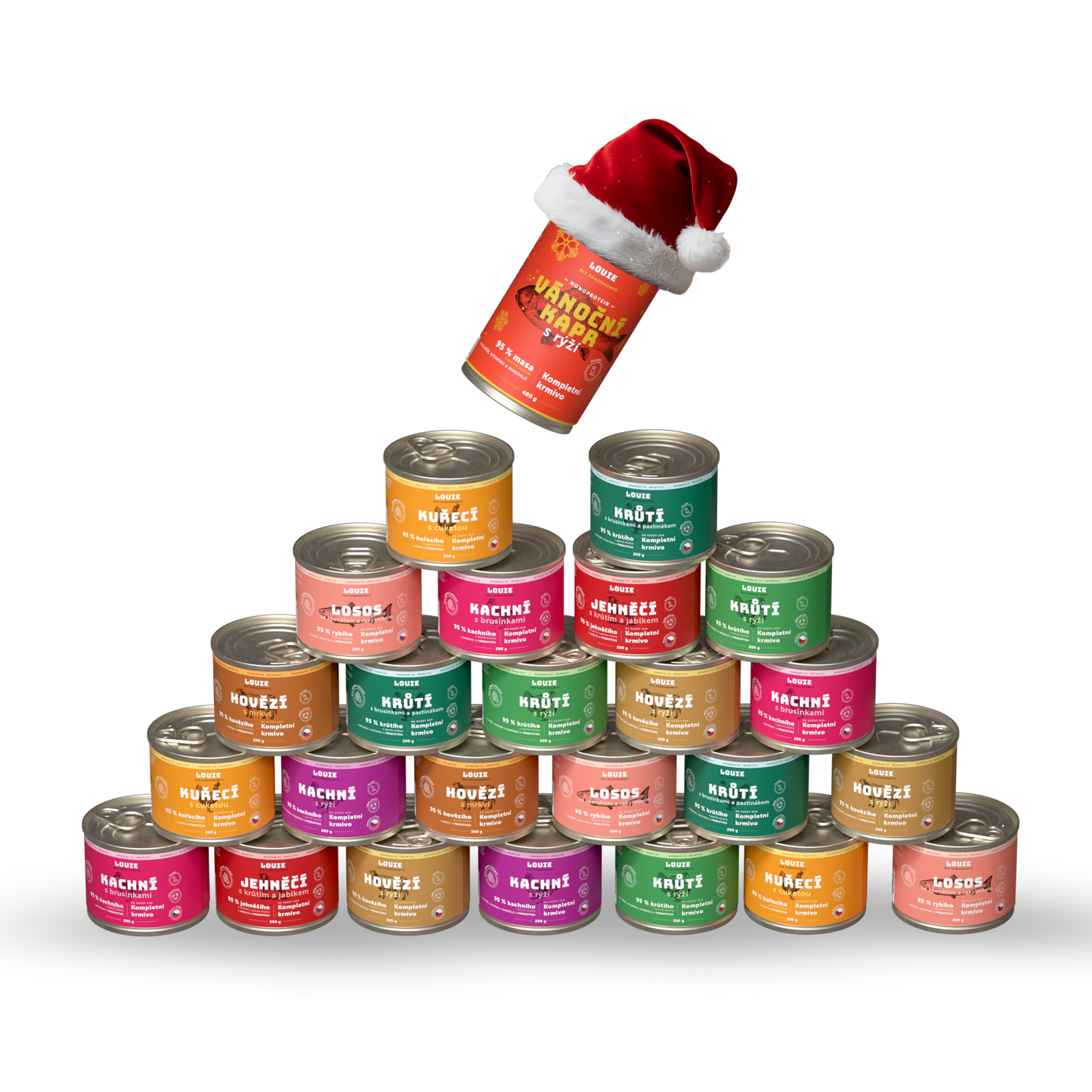 Adventní balíček 24 ks + Vánoční kapr zdarma - 200g