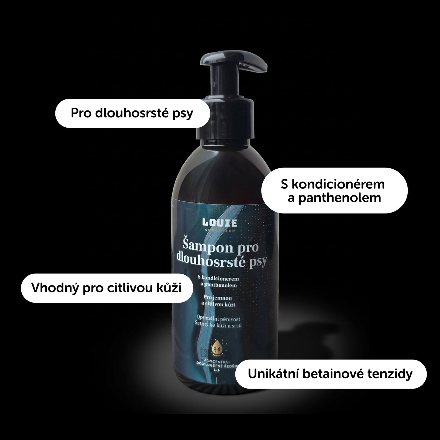 Šampon pro dlouhosrsté psy 250 ml