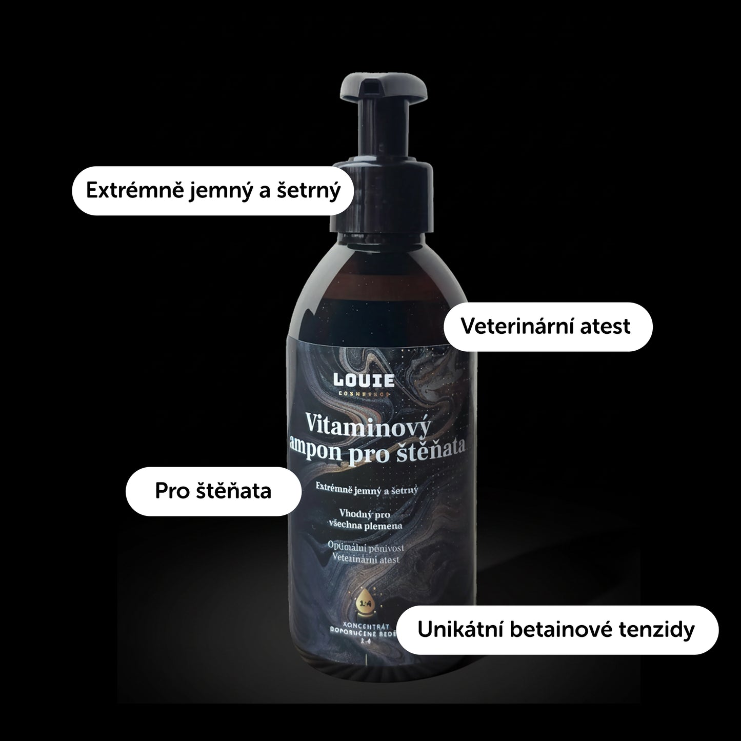 Vitaminový šampon pro štěňata 250ml