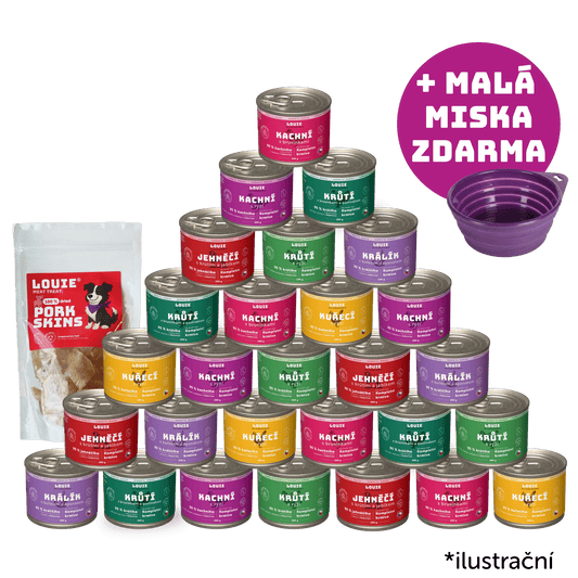 Cestovní balíček 28 ks - 200g + miska zdarma