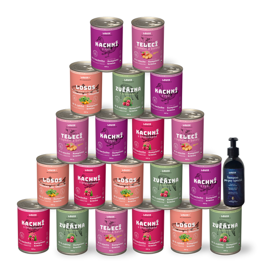 Balíček pro dokonalou srst 20ks + šampon