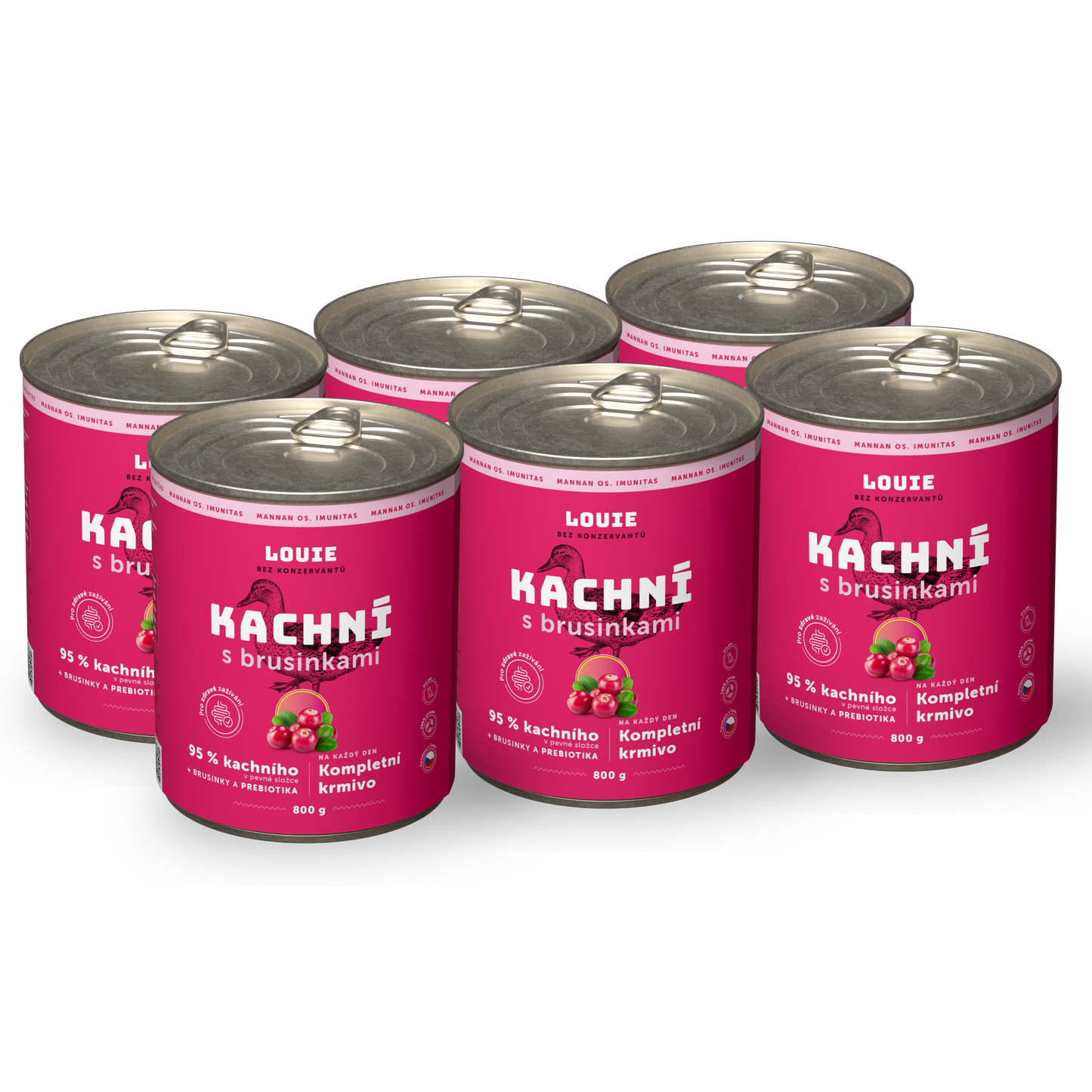 Vorteilspack – 6 x Ente mit Preiselbeeren 800 g