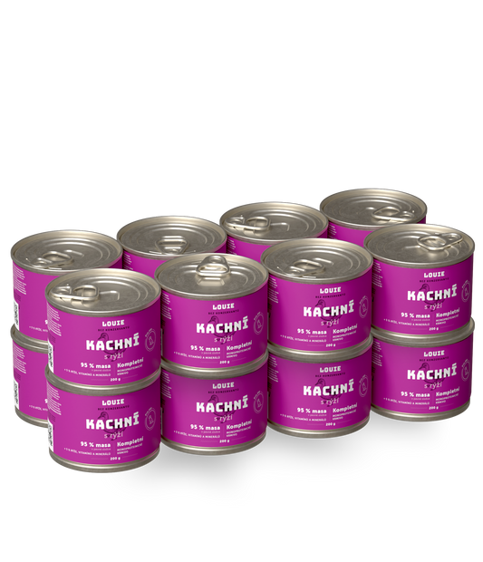 Kachní s rýží a prebiotiky | 16 ks | 200 g