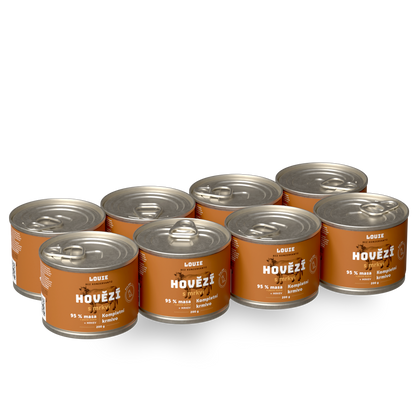 Výhodné balení 8 ks - Hovězí s mrkví 200g