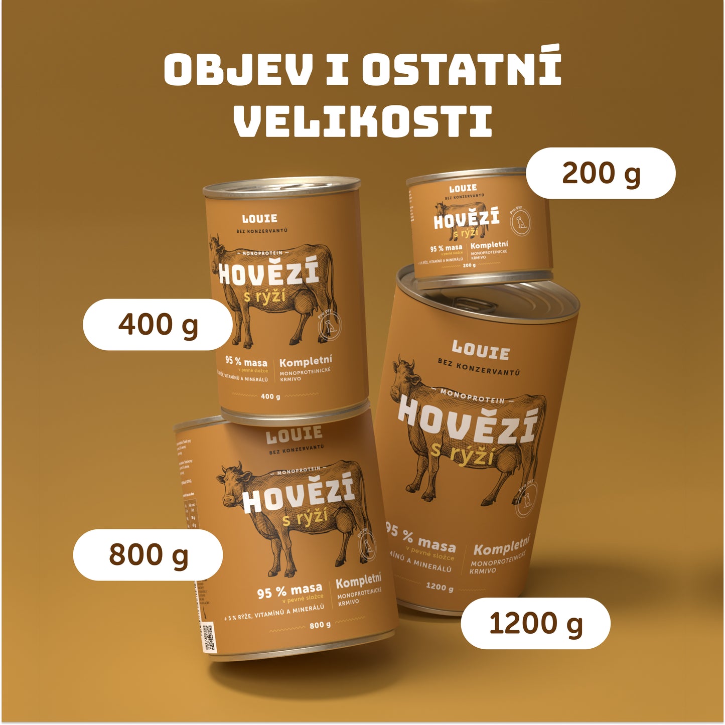 Výhodné balenie 8 ks - Hovädzie s ryžou 400g