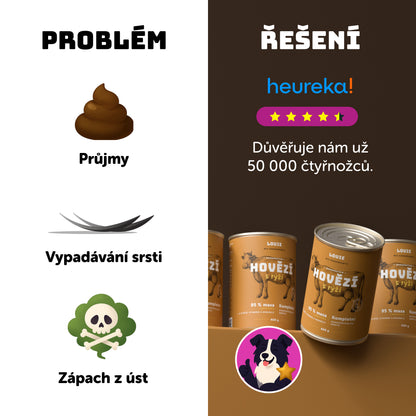 Výhodné balenie 8 ks - Hovädzie s ryžou 400g