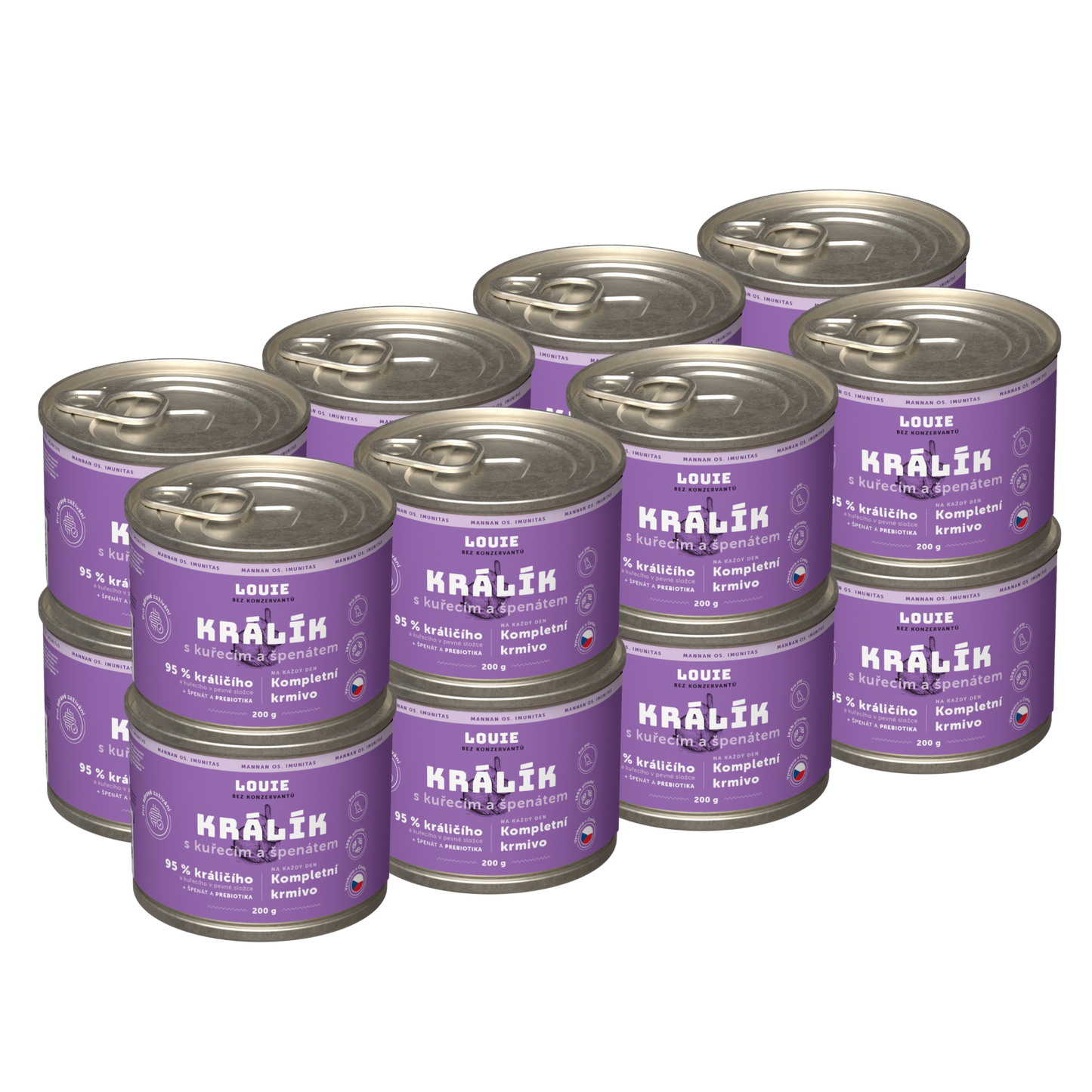 Králík s kuřecím a prebiotiky | 16ks | 200g