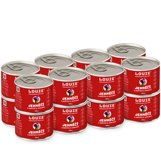 Jehněčí s krůtím a jablkem | 16 ks | 200g