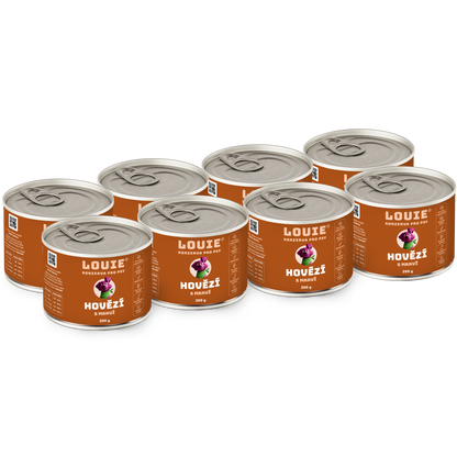 Vorteilspack – 8 x Rind mit Karotte 200 g