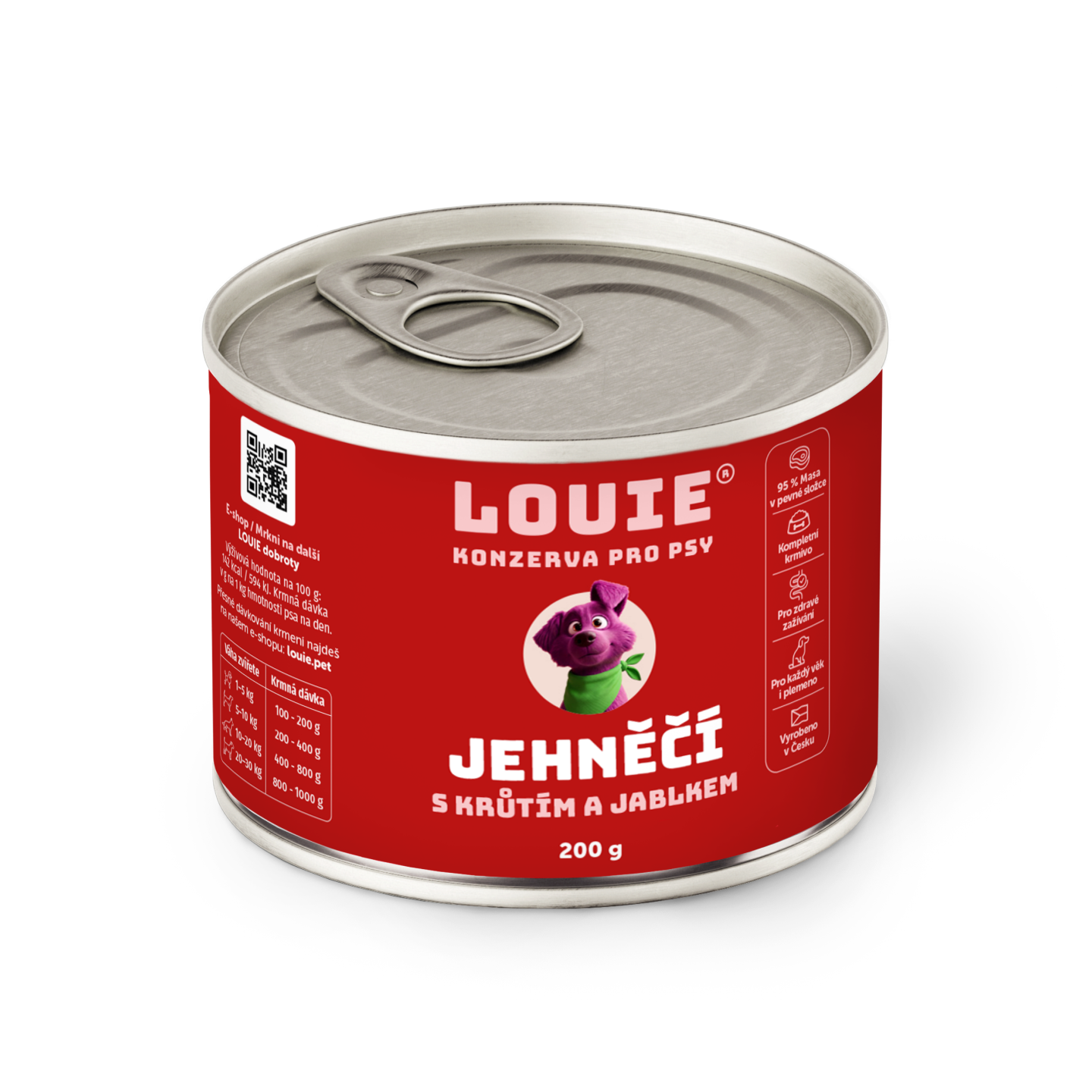 Jehněčí s krůtím a jablkem 200g