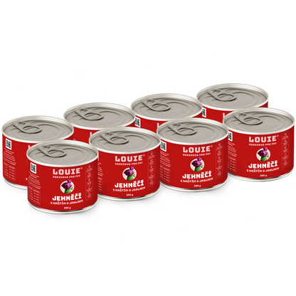Jehněčí s krůtím a jablkem | 8 ks | 200g