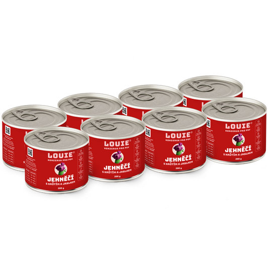 Jehněčí s krůtím a jablkem | 8 ks | 200g