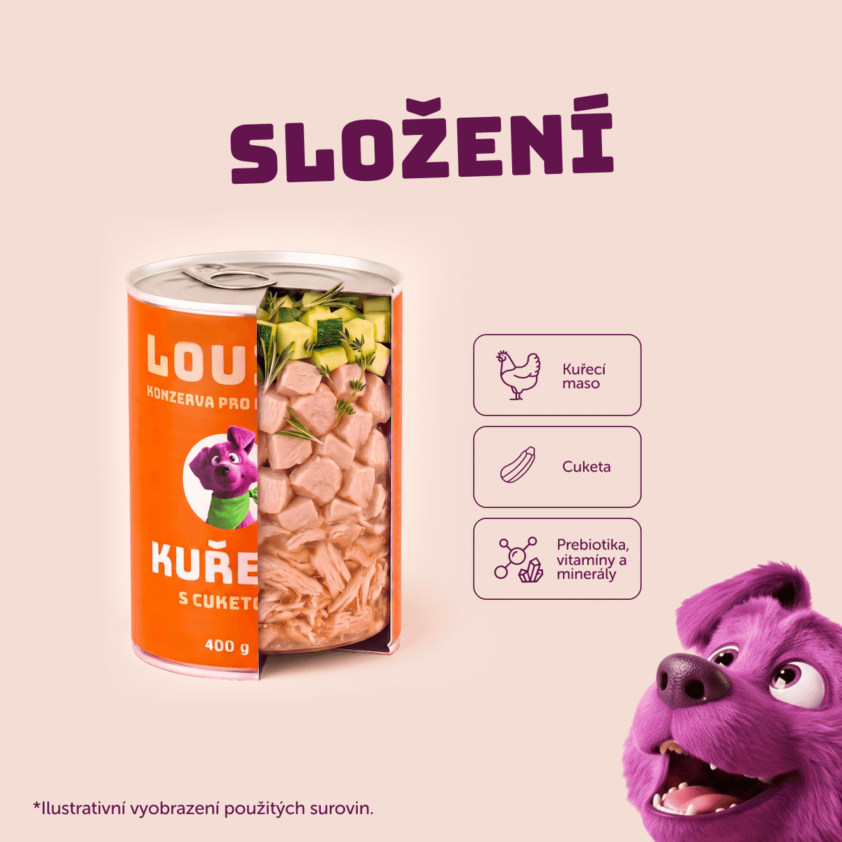 Vorteilspack - 8 x Huhn mit Zucchini 400 g