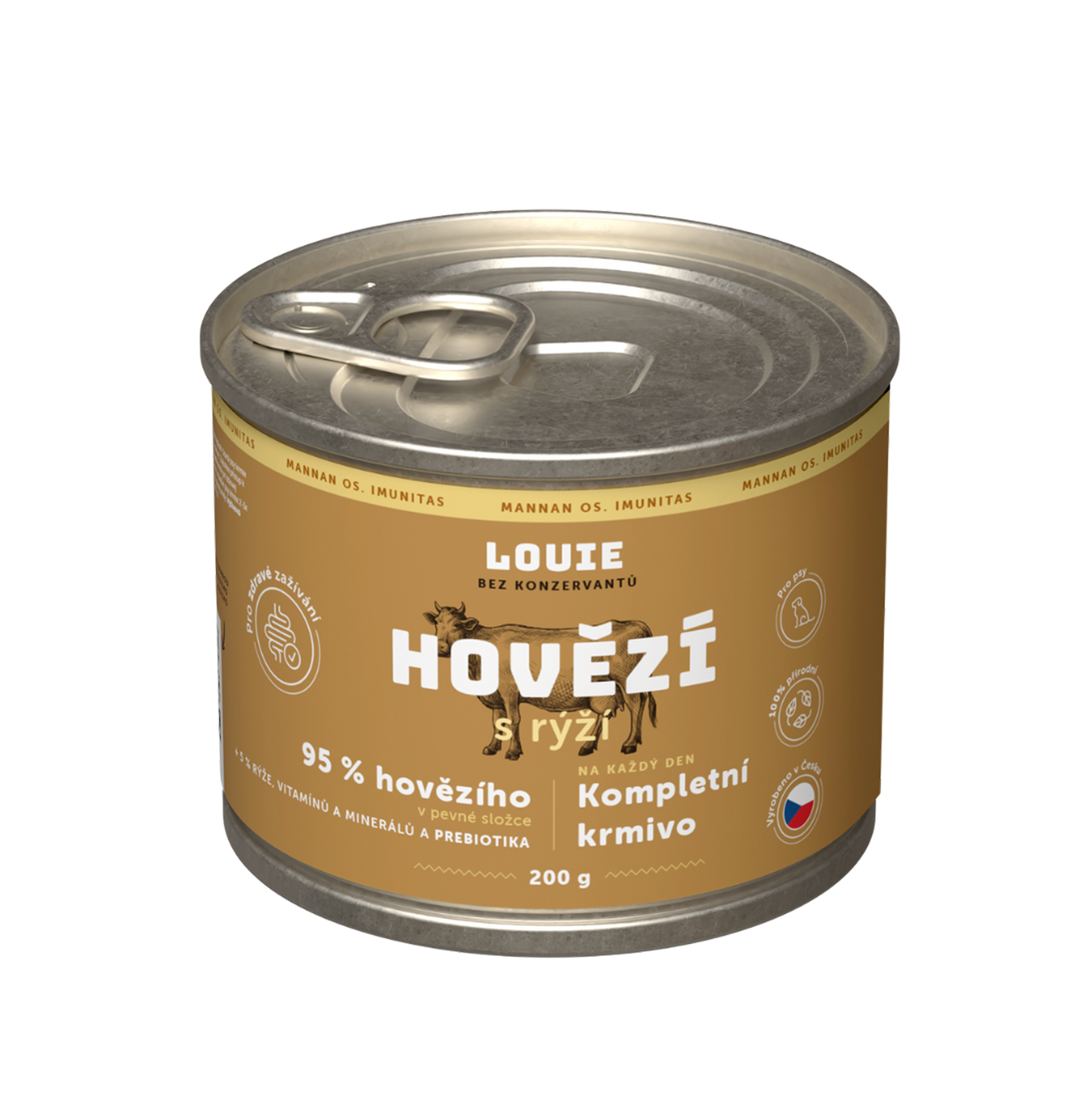 Hovězí s rýží a prebiotiky 200g