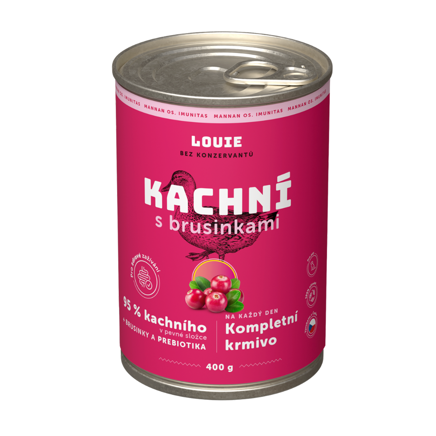 Kachní s brusinkami a prebiotiky 400g