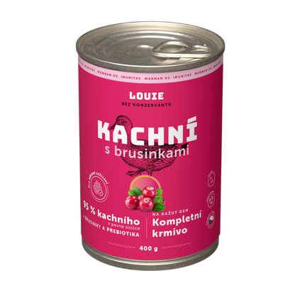 Kachní s brusinkami a prebiotiky 400g