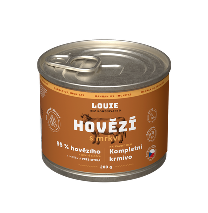 Hovězí s mrkví a prebiotiky 200g