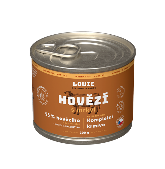 Hovězí s mrkví a prebiotiky 200g