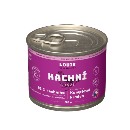 Kachní s rýží a prebiotiky 200g