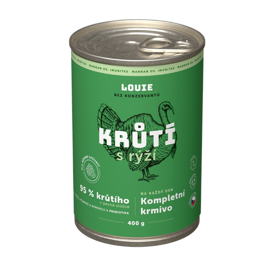 Krůtí s rýží a prebiotiky 400g