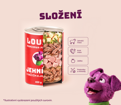 Lamm mit Apfel 400 g