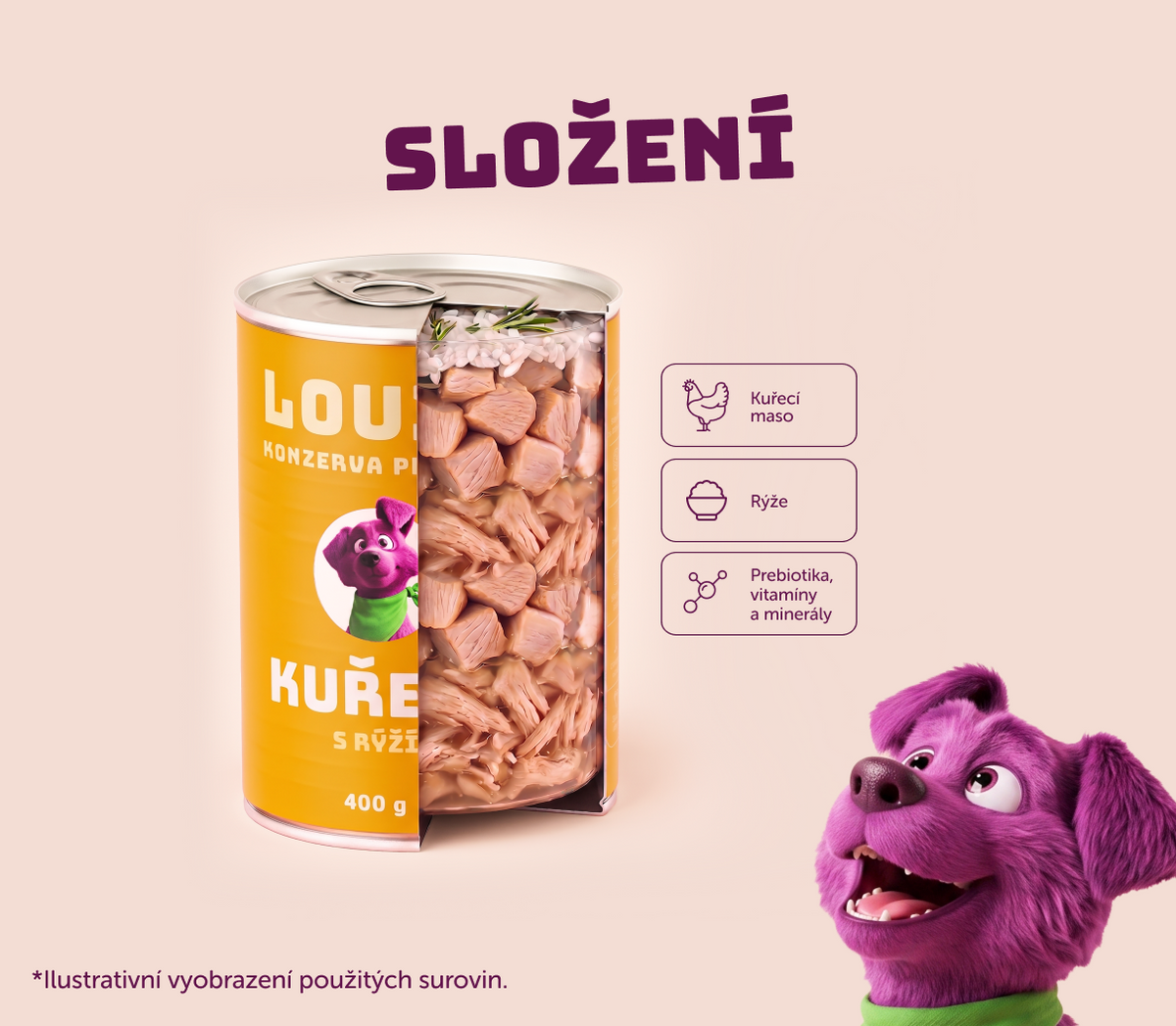 Kuřecí s rýží | 8ks | 400g