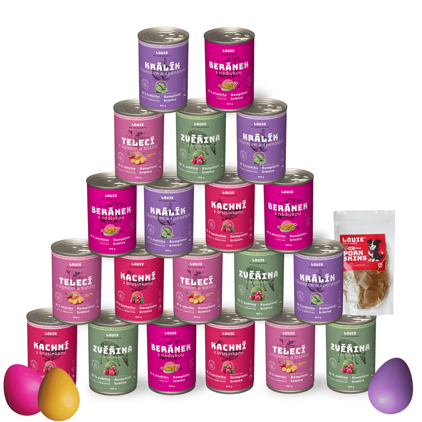 Velikonoční balíček 20ks + pamlsky