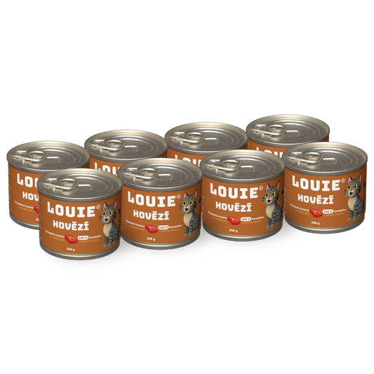 Výhodné balení 8 ks - Hovězí s prebiotiky 200g