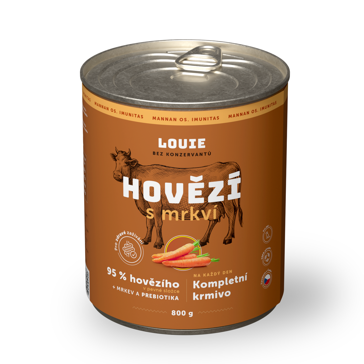 Hovězí s mrkví a prebiotiky 800g