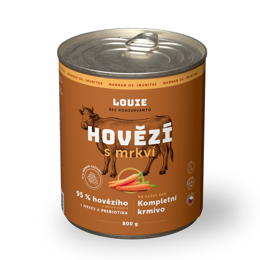 Hovězí s mrkví a prebiotiky 800g